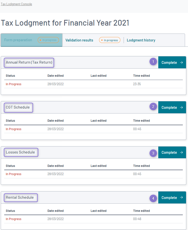 Generate a Trust Tax Return – Class Support