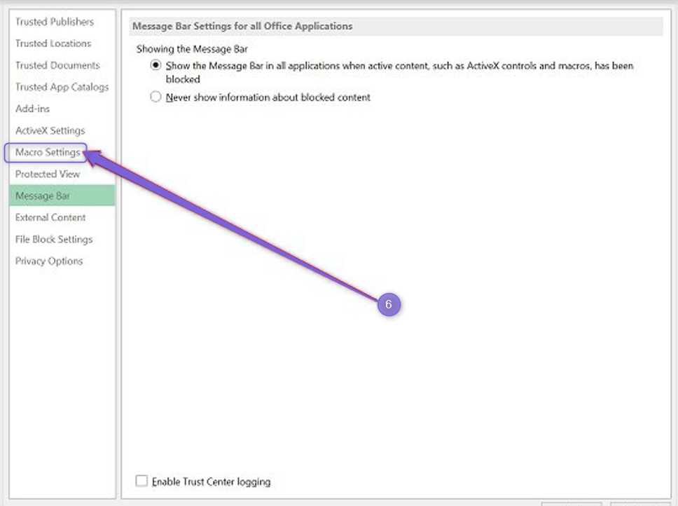 how-do-i-change-macro-settings-to-enable-the-excel-loaders-class-support